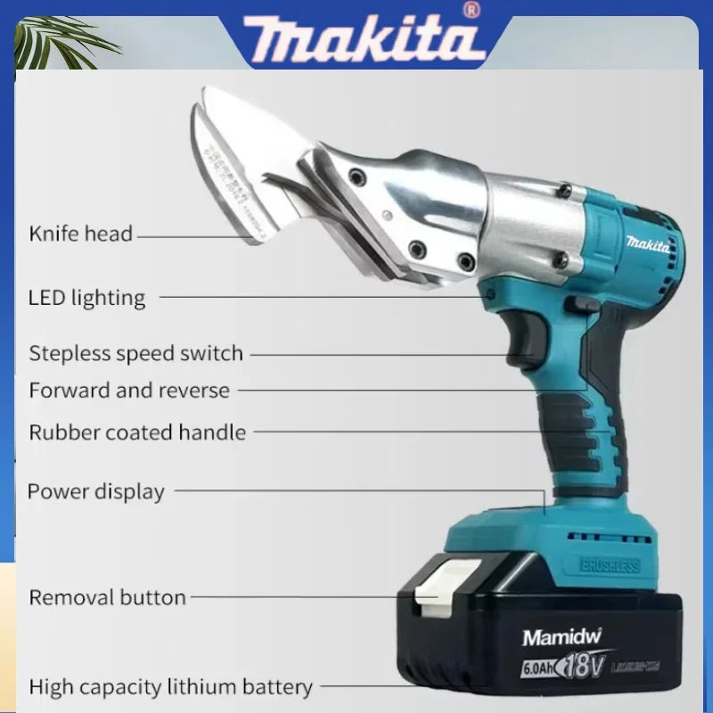 Makita Electric Cordless Iron Scissors Machine Professional Metal Cutt ...